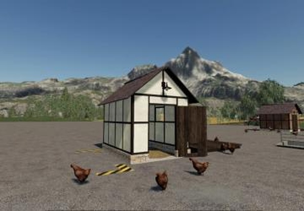 Open Chicken Coop Timberframeверсия 1.0.0.0 для Farming Simulator 2019 (v1.7.x)