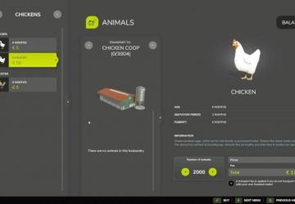 Buy More Animalsверсия 1.0.0.0 для Farming Simulator 2025