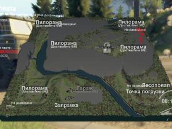 Карта «Места, где стоит побывать»версия 1.0 для SpinTires (v03.03.16)