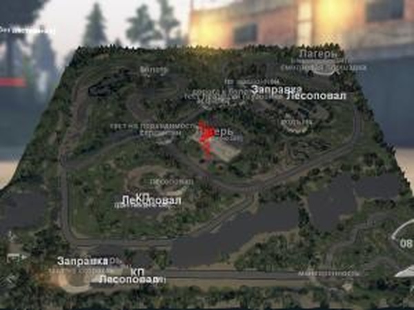 Карта «Полигон»версия 1.0 для SpinTires (v03.03.16)