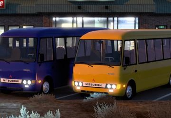 Mitsubishi Fuso Rosaверсия 1.0 для Euro Truck Simulator 2 (v1.43.x, - 1.45.x)