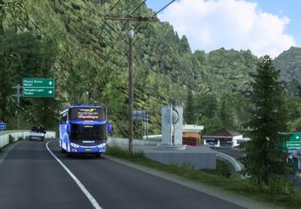 New Map Sitinjau Lauikверсия 7.0 для Euro Truck Simulator 2 (v1.44.x, 1.45.x)