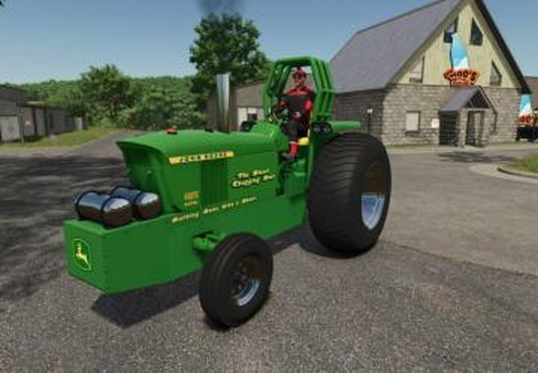 John Deere 4020 Pulling Tractorверсия 1.0.0.0 для Farming Simulator 2025