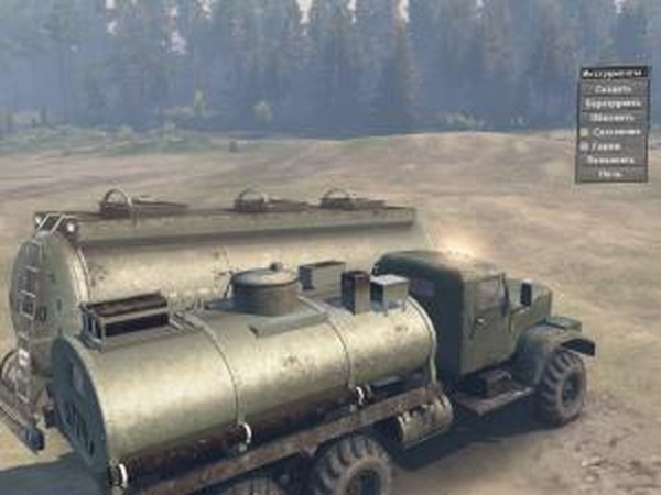 Текстура цистерны и полуприцепа-цистерны зелёнаяv1.0 для SpinTires (v03.03.16)