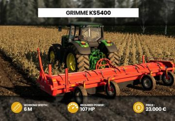 Grimme KS 5400версия 1.0.0.0 для Farming Simulator 2019