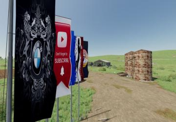 Decorative flagsверсия 1.1.0.0 для Farming Simulator 2022