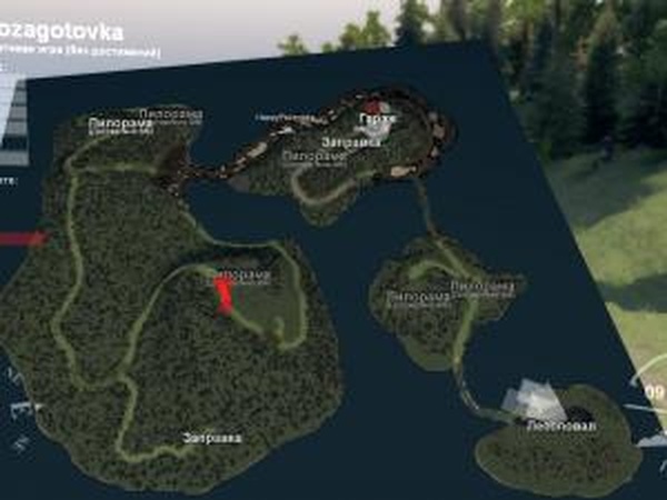 Карта  «Лесозаготовка»версия 1.0 для SpinTires (v03.03.16)