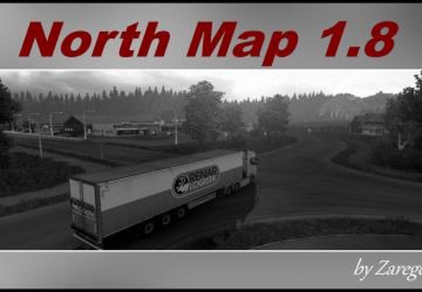 North Mapверсия 1.8 для Euro Truck Simulator 2 (v1.44.x)