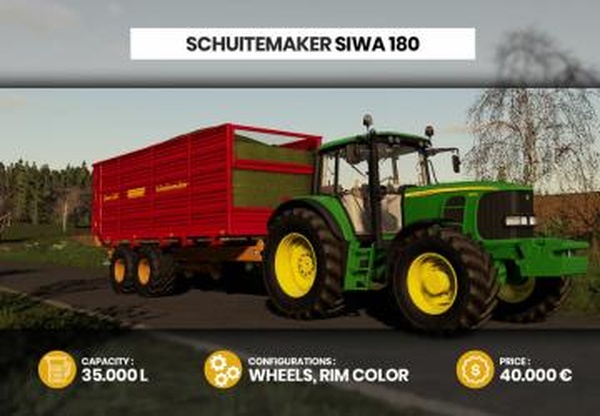 Schuitemaker Siwa 180версия 1.0.0.0 для Farming Simulator 2019 (v1.7.x)