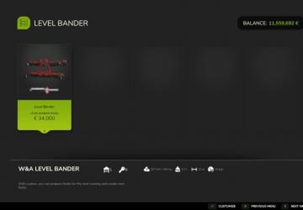 Level Banderверсия 1.0.0.0 для Farming Simulator 2025