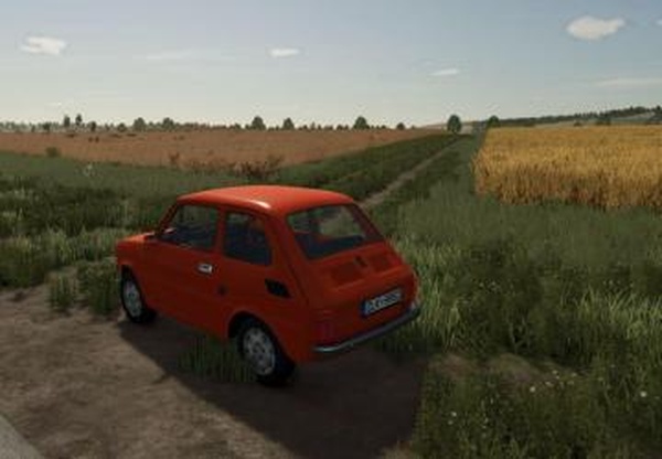 Polish Fiat 126версия 1.0 для Farming Simulator 2025