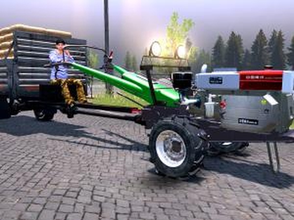 Four wheel version of walking tractorверсия 21.08.17 для SpinTires (v03.03.16)