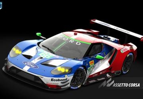 #66, Ford GT GTE,Ford Chip Ganassi Team UK, WEC 2017, 4kv1.0 для Assetto Corsa