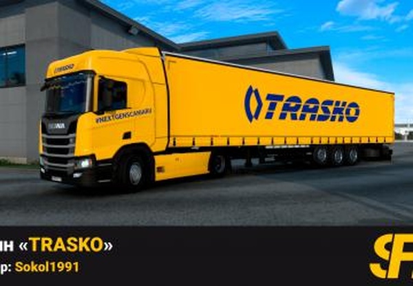 Скин «TK TRASKO»версия 1.3 для Euro Truck Simulator 2 (v1.40.x, 1.44.x)