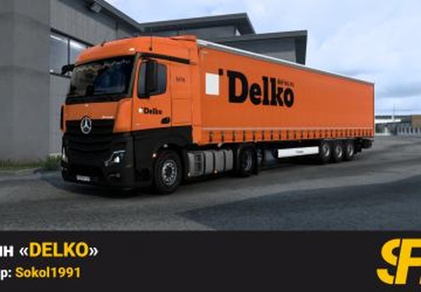 Скин  «TK DELKO»версия 2.2 для Euro Truck Simulator 2 (v1.40.x, 1.44.x)