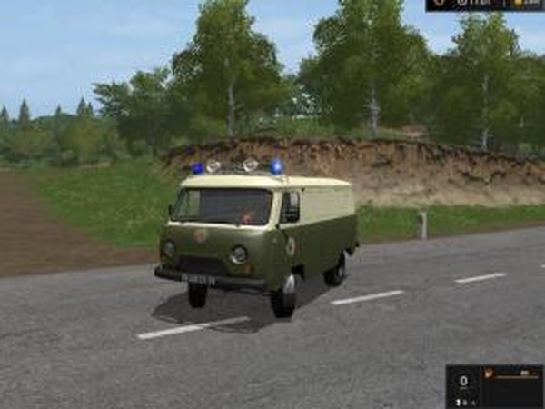 Уаз VolksPolizeiверсия 1.0 для Farming Simulator 2017 (v1.4.4)