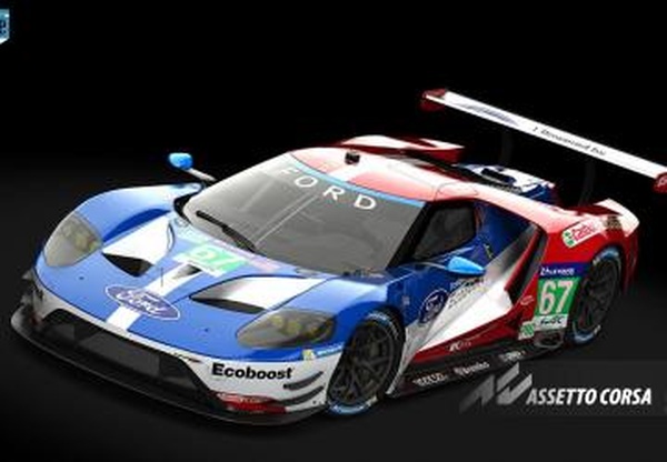 Ford GT, Ford Chip Ganassi Team UK/USA, Le Mans 2016, 4kv0.9 для Assetto Corsa