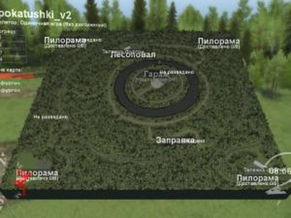 Карта «Покатушки на вечер»версия 2.0 для SpinTires (v03.03.16)