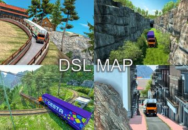 DSL Mapверсия 1.1 для Euro Truck Simulator 2 (v1.44.x)