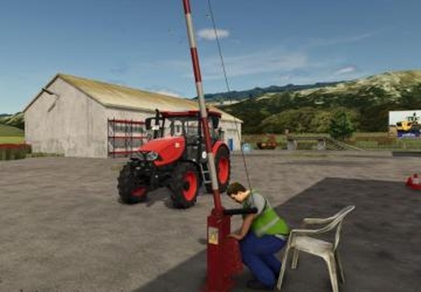 Barrier with a guyверсия 1.0.0.1 для Farming Simulator 2025