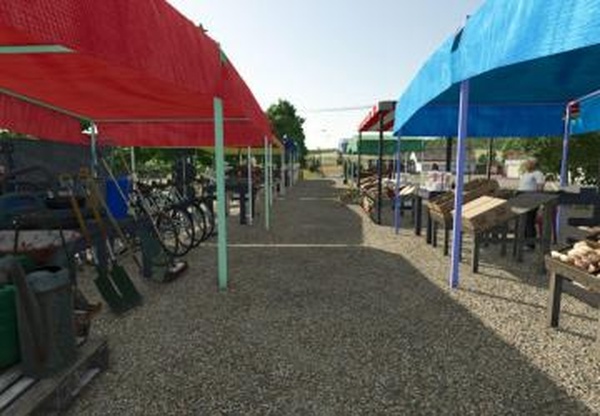 Placeable Market Decorationверсия 1.0.0.2 для Farming Simulator 2025