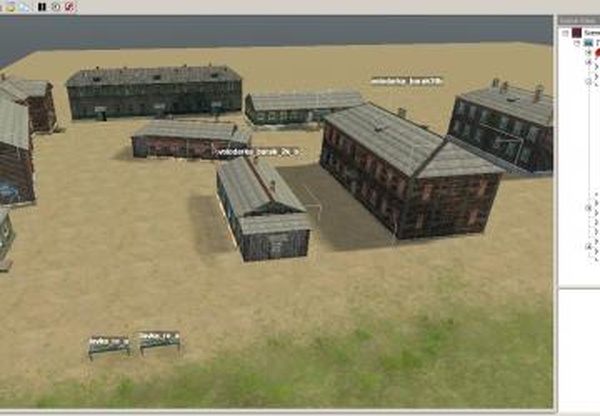 Бараки с карты «Поселок»версия 2 для Spintires: MudRunner (v10.06.19)