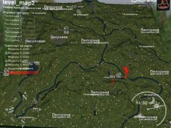 Карта «Водопад»версия 1.0 для SpinTires (v03.03.16)