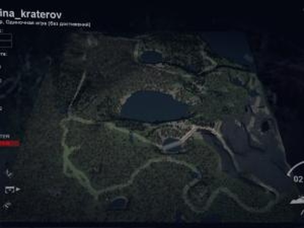 Карта «Долина кратеров»версия 2.0 для SpinTires (v03.03.16)