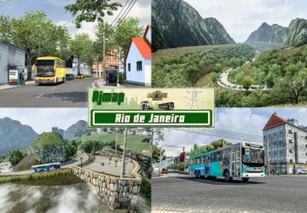 Карта «Rio de Janeiro»версия 3.1 для Euro Truck Simulator 2 (v1.43.x, 1.44.x)