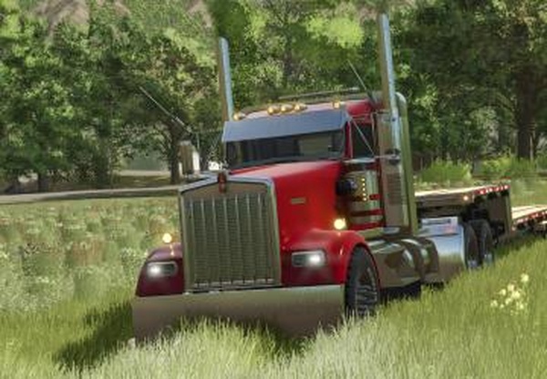 Kenworth W900Lверсия 1.7.0.1 для Farming Simulator 2025