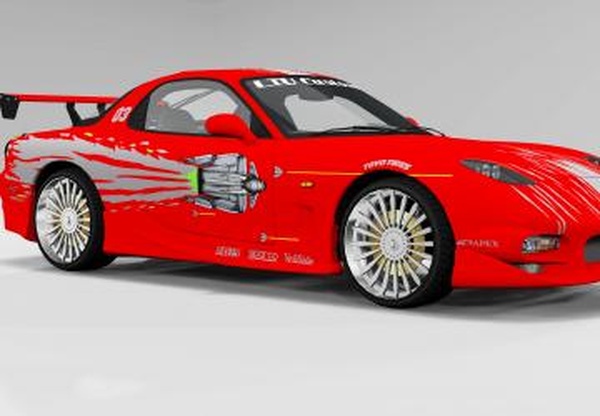 Mazda RX-7 Fast And Furious 1 Torretoверсия 1.1 для BeamNG.drive (v0.23.5)