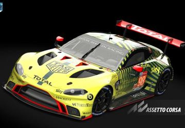#98, Aston Martin Vantage GTE, AMR, Le Mans 2020, 4kv0.9 для Assetto Corsa