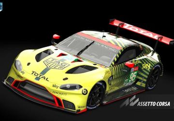 #95, Aston Martin Vantage GTE, AMR, Le Mans 2020, 4kv0.9 для Assetto Corsa