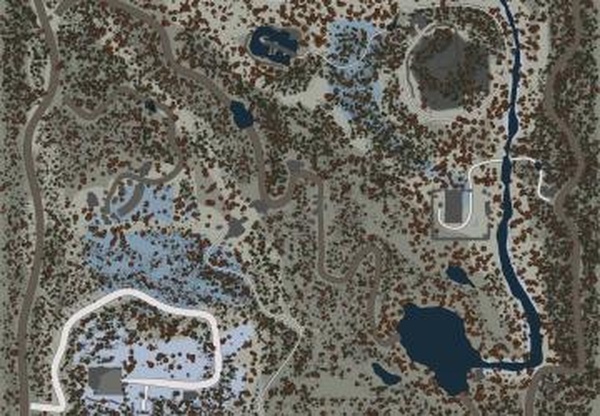 Карта «Занос на дороге»версия 1 для Spintires: MudRunner (v10.06.19)