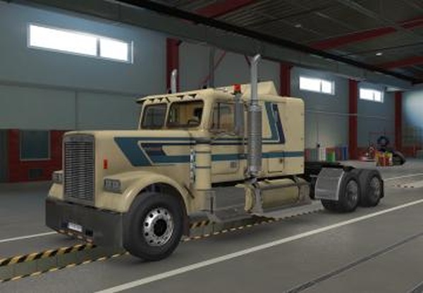Звук+текстуры для «Freightliner FLC»версия 1.1 для Euro Truck Simulator 2 (v1.43)