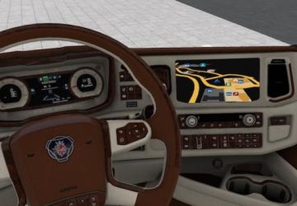 Scania 2016 Leather interiorверсия 1.0 для Euro Truck Simulator 2 (v1.43.x, 1.44.x)