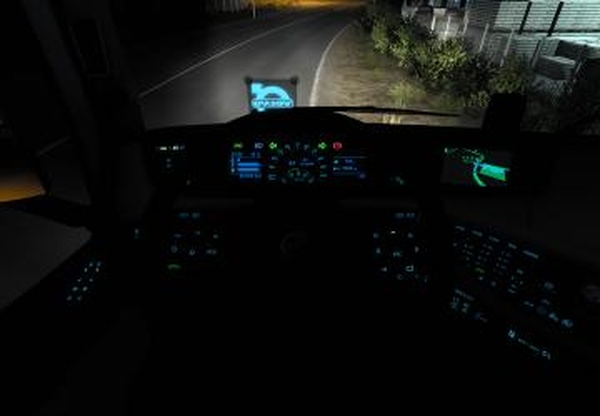 Blue Dashboard for Volvo FH 2012версия 1.2 для Euro Truck Simulator 2 (v1.43.x, 1.44.x)