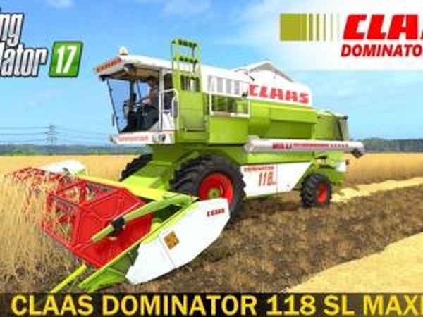 Claas Dominator 118 SLверсия 1.0 для Farming Simulator 2017 (v1.4.4)