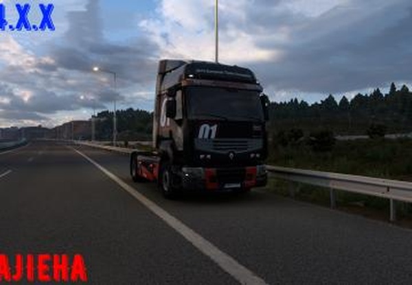 Сохранение 100% дорог MAPS ONLY (только DLC карты)v1.0 для Euro Truck Simulator 2 (v1.44.х)