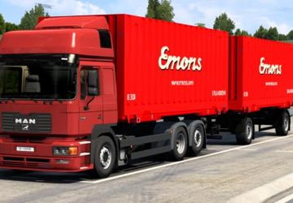 Swap Body Carrier Chassis for MAN F2000 Evov1.1 для Euro Truck Simulator 2 (v1.43.x)