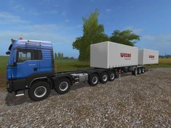 MAN TGS 41.680 10X6 HKL/WBверсия 1.0.0.1 для Farming Simulator 2017 (v1.4.4)