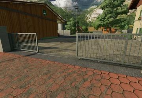 Metal Fence With Gatesверсия 1.0.1.0 для Farming Simulator 2022