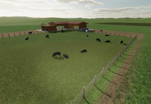 Sheep Barn L Shapeверсия 1.1.0.0 для Farming Simulator 2022