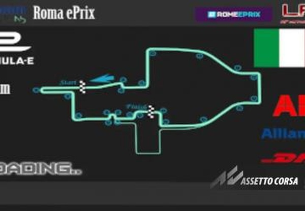 Rome ePrixверсия 1.0 для Assetto Corsa