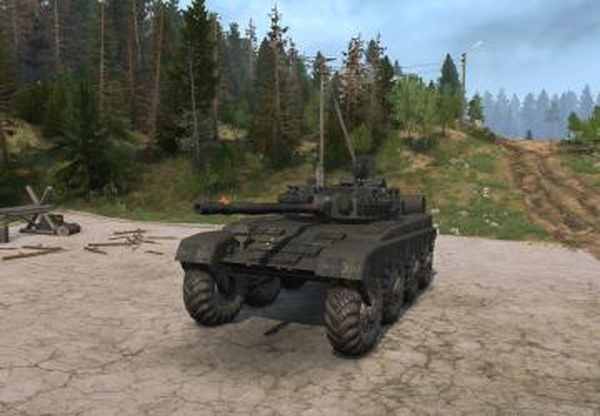 Танк на колёсахверсия 1.0 для Spintires: MudRunner (v10.06.19)