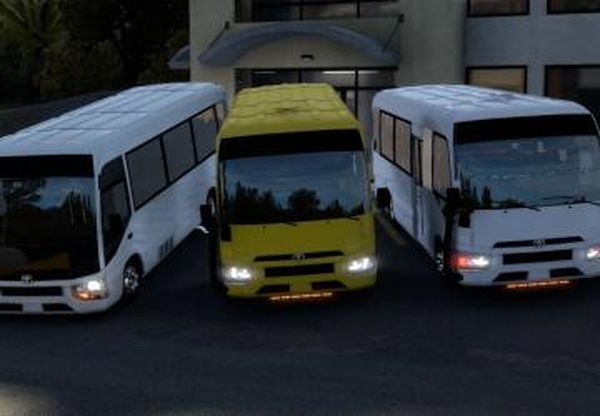 Toyota Coaster 2022версия 1.0 для Euro Truck Simulator 2 (v1.43.x)