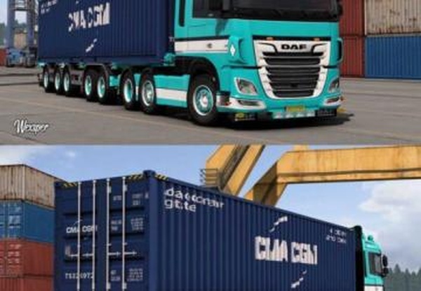 DAF XF Euro 6 Stebo Transport Skin Packверсия 1.0 для Euro Truck Simulator 2 (v1.43.x)