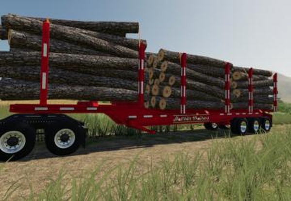 Lizard Tri Axle Log Trailerверсия 1.0.0.0 для Farming Simulator 2019 (v1.7.x)