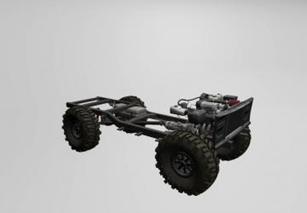 Внедорожная рама, колёса и двигательверсия 1.0 для BeamNG.drive (v0.23.0.0)