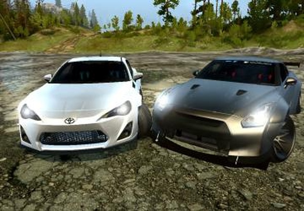 Nissan Skyline GTR35 & Toyota GT86версия 1 для Spintires: MudRunner (v10.06.19)